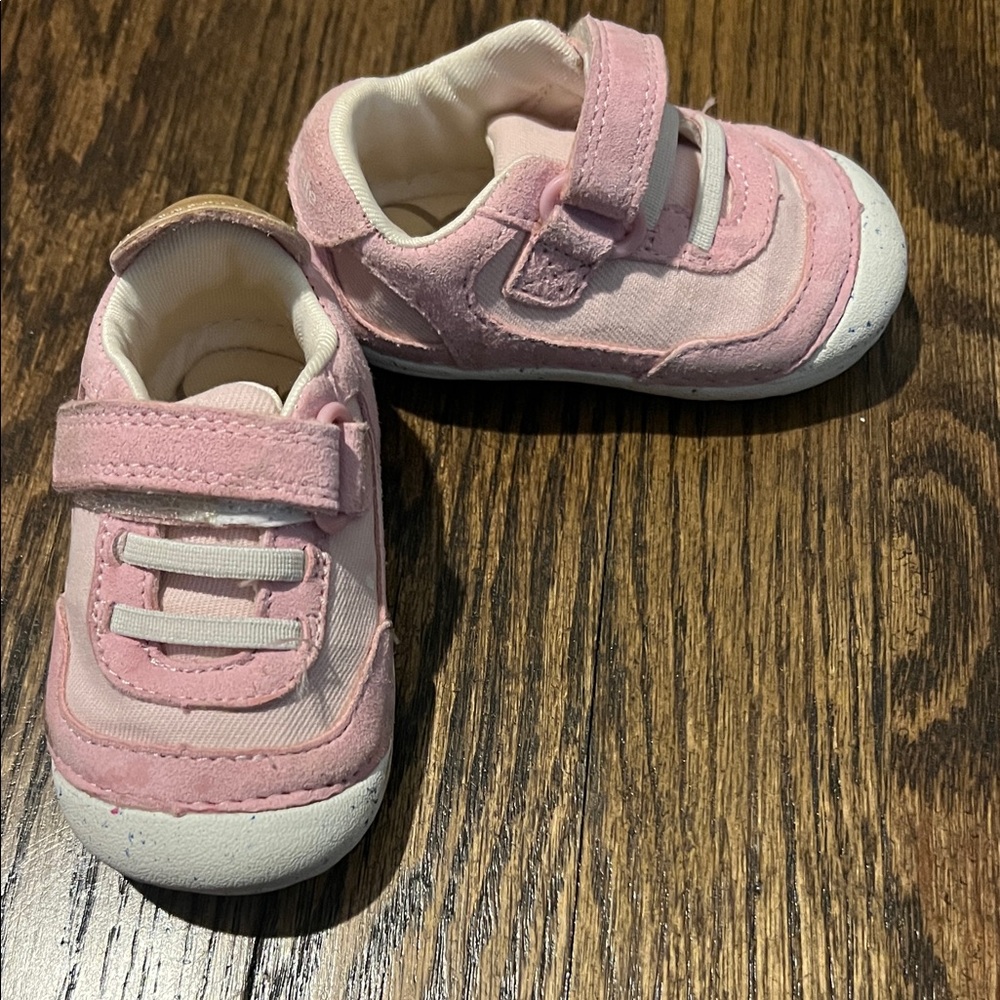 Stride Rite Pink Baby Walker Shoes